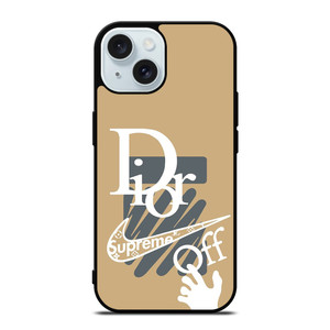 DIOR NIKE SUPREME OFF WHITE LOGO iPhone 15 Case Cover DIOR NIKE SUPREME OFF WHITE LOGO iPhone 15 Case Cover