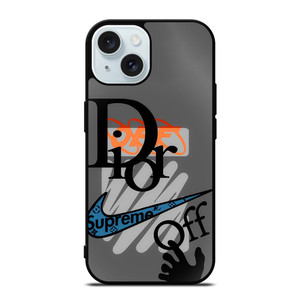 DIOR SUPREME OFF WHITE NIKE LOGO iPhone 15 Case Cover