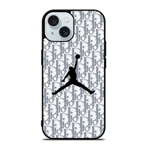 DIOR X AIR JORDAN LOGO iPhone 15 Case Cover DIOR X AIR JORDAN LOGO iPhone 15 Case Cover