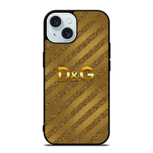 DOLCE AND GABBANA D&G LOGO GOLD iPhone 15 Case Cover DOLCE AND GABBANA D&G LOGO GOLD iPhone 15 Case Cover