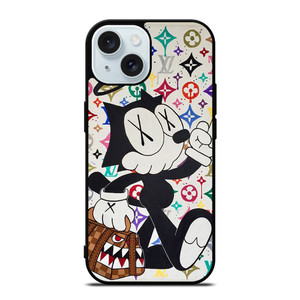 FELIX THE CAT LV LOUIS VUITTON iPhone 15 Case Cover FELIX THE CAT LV LOUIS VUITTON iPhone 15 Case Cover