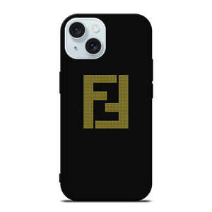 FENDI GOLDEN EMBLEM iPhone 15 Case Cover FENDI GOLDEN EMBLEM iPhone 15 Case Cover