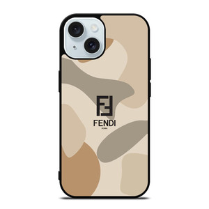 FENDI ROMA CAMO LOGO iPhone 15 Case Cover FENDI ROMA CAMO LOGO iPhone 15 Case Cover
