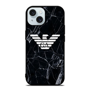 GIORGIO ARMANI LOGO BLACK MARBLE iPhone 15 Case Cover GIORGIO ARMANI LOGO BLACK MARBLE iPhone 15 Case Cover