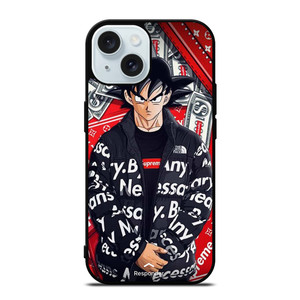 GOKU DRAGON BALL SUPREME NORTH FACE iPhone 15 Case Cover GOKU DRAGON BALL SUPREME NORTH FACE iPhone 15 Case Cover