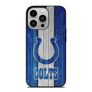 INDIANAPOLIS COLTS WOOD LOGO  iPhone 14 Pro Case Cover