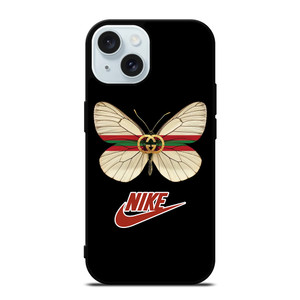 GUCCI BUTTERFLY X NIKE LOGO ICON iPhone 15 Case Cover GUCCI BUTTERFLY X NIKE LOGO ICON iPhone 15 Case Cover