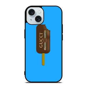 GUCCI LOGO CHOCOLATE ICE CREAM iPhone 15 Case Cover GUCCI LOGO CHOCOLATE ICE CREAM iPhone 15 Case Cover