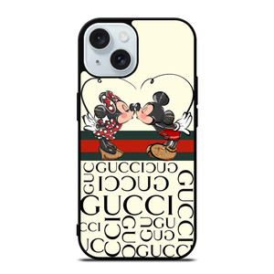 GUCCI LOGO MICKEY MINNEY MOUSE DISNEY KISS iPhone 15 Case Cover GUCCI LOGO MICKEY MINNEY MOUSE DISNEY KISS iPhone 15 Case Cover