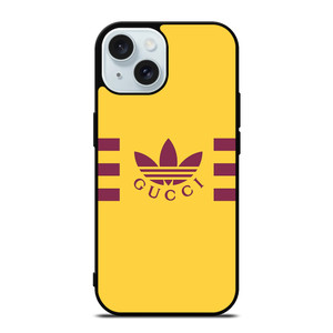 GUCCI LOGO X ADIDAS ICON iPhone 15 Case Cover GUCCI LOGO X ADIDAS ICON iPhone 15 Case Cover