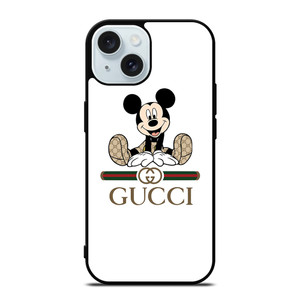 GUCCI LOGO X MICKEY MOUSE DISNEY iPhone 15 Case Cover GUCCI LOGO X MICKEY MOUSE DISNEY iPhone 15 Case Cover
