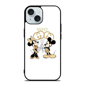 GUCCI MICKEY MINNIE MOUSE BALLOON iPhone 15 Case Cover GUCCI MICKEY MINNIE MOUSE BALLOON iPhone 15 Case Cover