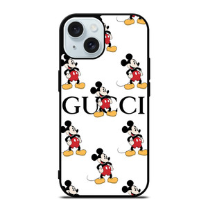 GUCCI MICKEY MOUSE DISNEY PATTERN iPhone 15 Case Cover GUCCI MICKEY MOUSE DISNEY PATTERN iPhone 15 Case Cover