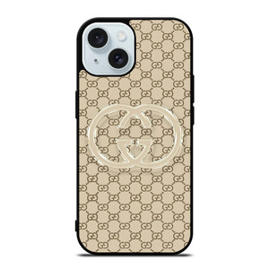 GUCCI PATTERN LOGO TRANSPARENT iPhone 15 Case Cover