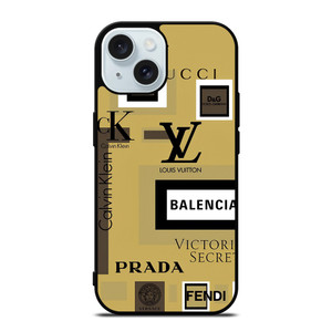 GUCCI VERSACE LOUISE VUITTON LV PRADA BALENCIAGA iPhone 15 Case Cover GUCCI VERSACE LOUISE VUITTON LV PRADA BALENCIAGA iPhone 15 Case Cover