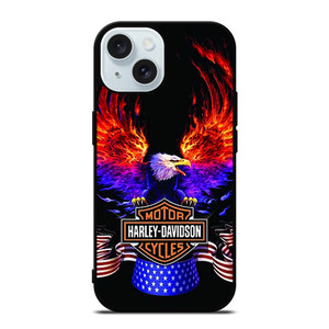HARLEY DAVIDSON EAGLE 2 iPhone 15 Case Cover HARLEY DAVIDSON EAGLE 2 iPhone 15 Case Cover