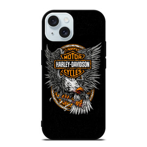 HARLEY DAVIDSON EAGLE LOGO iPhone 15 Case Cover HARLEY DAVIDSON EAGLE LOGO iPhone 15 Case Cover