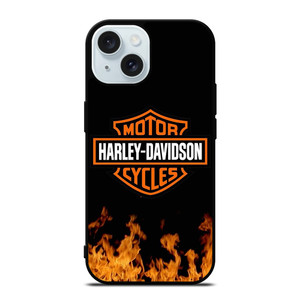 HARLEY DAVIDSON FIRE LOGO 2 iPhone 15 Case Cover