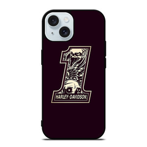 HARLEY DAVIDSON LOGO 1 SKULL LOGO iPhone 15 Case Cover HARLEY DAVIDSON LOGO 1 SKULL LOGO iPhone 15 Case Cover
