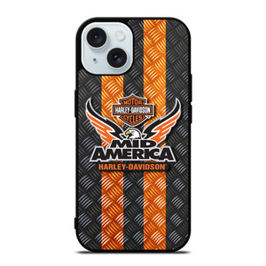 HARLEY DAVIDSON MID AMERICA iPhone 15 Case Cover HARLEY DAVIDSON MID AMERICA iPhone 15 Case Cover