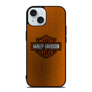 HARLEY DAVIDSON ORANGE NOISED iPhone 15 Case Cover HARLEY DAVIDSON ORANGE NOISED iPhone 15 Case Cover