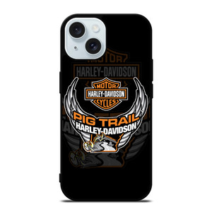 HARLEY DAVIDSON PIG TRAIL iPhone 15 Case Cover HARLEY DAVIDSON PIG TRAIL iPhone 15 Case Cover