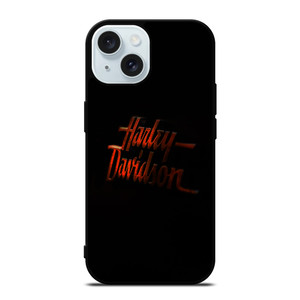 HARLEY DAVIDSON RED GLOW LOGO iPhone 15 Case Cover HARLEY DAVIDSON RED GLOW LOGO iPhone 15 Case Cover
