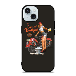 HARLEY DAVIDSON SEXY GIRL iPhone 15 Case Cover HARLEY DAVIDSON SEXY GIRL iPhone 15 Case Cover