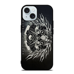 HARLEY DAVIDSON SKULL ENGINE iPhone 15 Case Cover HARLEY DAVIDSON SKULL ENGINE iPhone 15 Case Cover
