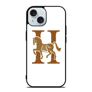 HERMES PARIS LOGO HORSE ICON iPhone 15 Case Cover HERMES PARIS LOGO HORSE ICON iPhone 15 Case Cover