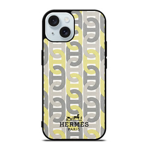 HERMES PARIS LOGO PATTERN iPhone 15 Case Cover HERMES PARIS LOGO PATTERN iPhone 15 Case Cover