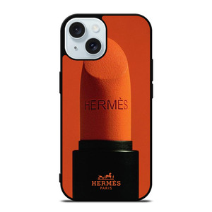 HERMES PARIS ORANGE LIPSTICK iPhone 15 Case Cover HERMES PARIS ORANGE LIPSTICK iPhone 15 Case Cover