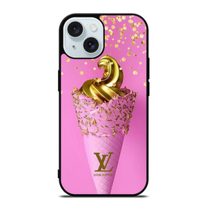 LOUIS VUITTON LOGO GOLDEN ICE CREAM ICON iPhone 15 Case Cover LOUIS VUITTON LOGO GOLDEN ICE CREAM ICON iPhone 15 Case Cover