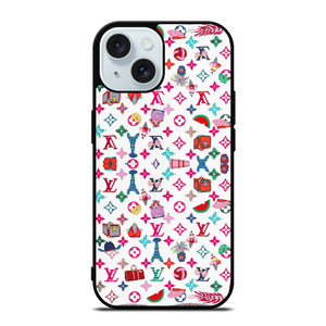 LOUIS VUITTON LOGO LV HAPPINESS iPhone 15 Case Cover LOUIS VUITTON LOGO LV HAPPINESS iPhone 15 Case Cover