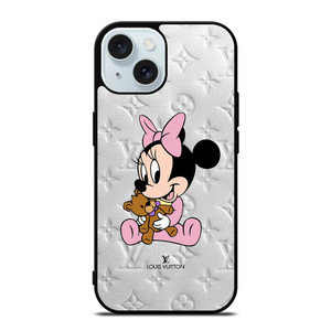 LOUIS VUITTON LV LOGO BABY MINNIE MOUSE DISNEY iPhone 15 Case Cover LOUIS VUITTON LV LOGO BABY MINNIE MOUSE DISNEY iPhone 15 Case Cover