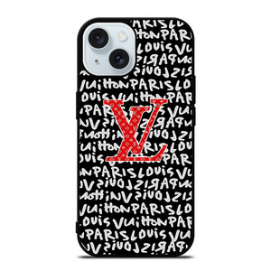 LOUIS VUITTON LV PARIS PATTERN LOGO iPhone 15 Case Cover