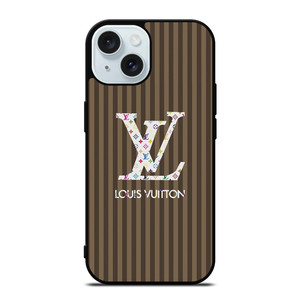 LOUS VUITTON LOGO LV BROWN STRIPES ICON iPhone 15 Case Cover LOUS VUITTON LOGO LV BROWN STRIPES ICON iPhone 15 Case Cover