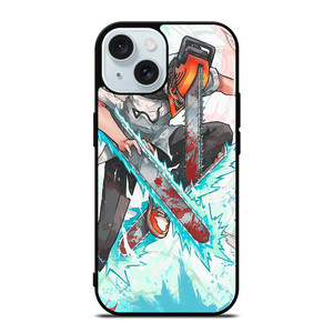 MANGA CHAINSAW MAN DENJI iPhone 15 Case Cover MANGA CHAINSAW MAN DENJI iPhone 15 Case Cover