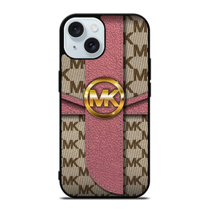MICHAEL KORS MK LOGO PINK BAG iPhone 15 Case Cover MICHAEL KORS MK LOGO PINK BAG iPhone 15 Case Cover