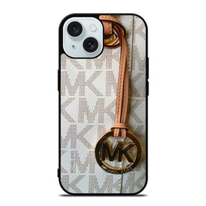 MICHAEL KORS MK WHITE iPhone 15 Case Cover MICHAEL KORS MK WHITE iPhone 15 Case Cover