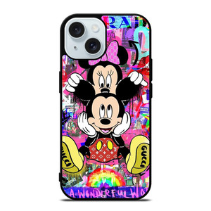 MICKEY MINNIE MOUSE DISNEY GUCCI PRADA OFF WHITE NIKE iPhone 15 Case Cover MICKEY MINNIE MOUSE DISNEY GUCCI PRADA OFF WHITE NIKE iPhone 15 Case Cover