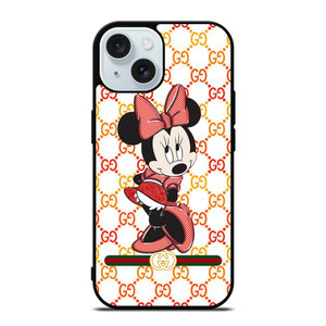 MINNIE MOUSE DISNEY CUTE X GUCCI iPhone 15 Case Cover MINNIE MOUSE DISNEY CUTE X GUCCI iPhone 15 Case Cover