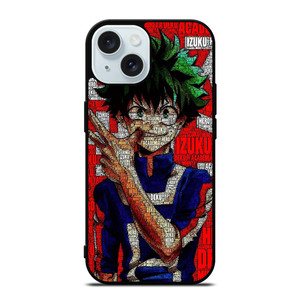 MY HERO ACADEMIA IZUKU MIDORIYA ANIME iPhone 15 Case Cover MY HERO ACADEMIA IZUKU MIDORIYA ANIME iPhone 15 Case Cover
