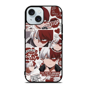 MY HERO ACADEMIA SHOTO TODOROKI QUOTE iPhone 15 Case Cover MY HERO ACADEMIA SHOTO TODOROKI QUOTE iPhone 15 Case Cover