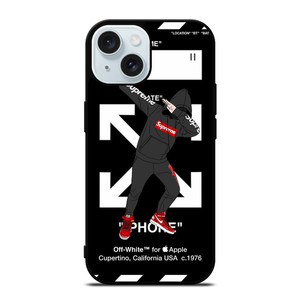 OFF WHITE DAB SUPREME iPhone 15 Case Cover OFF WHITE DAB SUPREME iPhone 15 Case Cover