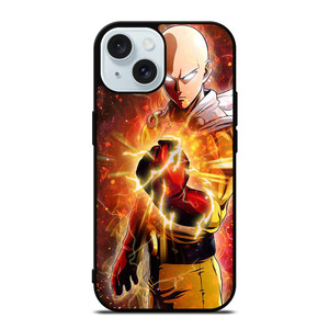 ONE PUNCH MAN SAITAMA FURIOUS iPhone 15 Case Cover ONE PUNCH MAN SAITAMA FURIOUS iPhone 15 Case Cover