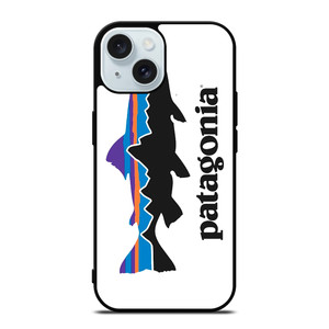 PATAGONIA FISHING BUILT LOGO iPhone 15 Case Cover PATAGONIA FISHING BUILT LOGO iPhone 15 Case Cover