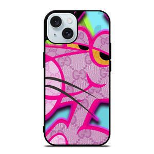 PINK PANTHER GUCCI ICON iPhone 15 Case Cover PINK PANTHER GUCCI ICON iPhone 15 Case Cover