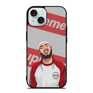 POST MALONE SUPREME iPhone 15 Case Cover POST MALONE SUPREME iPhone 15 Case Cover