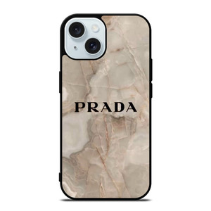 PRADA LOGO ICON ON MARBLE iPhone 15 Case Cover PRADA LOGO ICON ON MARBLE iPhone 15 Case Cover